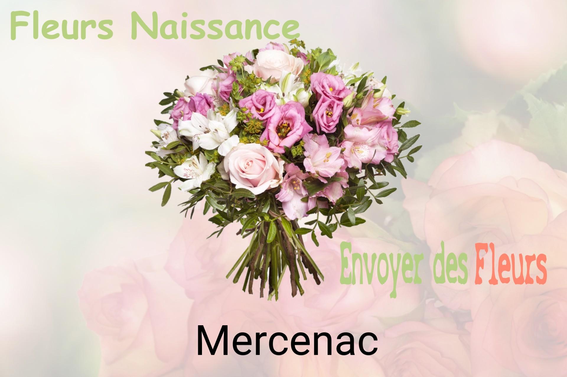 Bouquet de fleurs de naissance livré à Mercenac